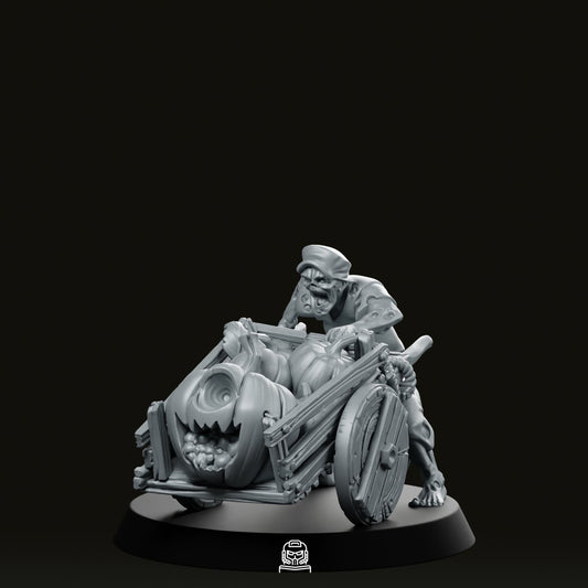 Undead Wagoner Miniature - CastNPlay - We Print Miniatures