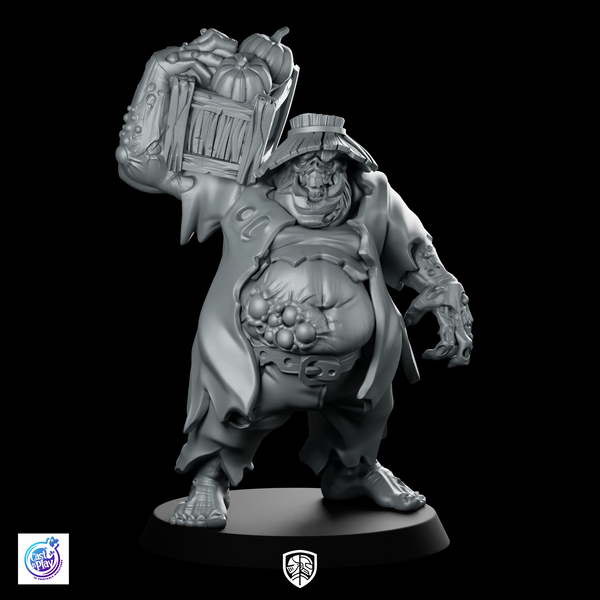 Undead Worker Miniature Bloated Zombie Laborer Horror