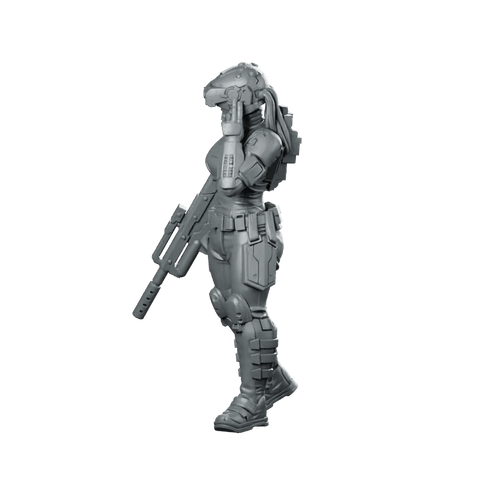 Unit Greyfall 1V1 Miniature Comms Soldier - Unit9 - We Print Miniatures