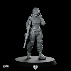 Unit Greyfall 1V1 Miniature Comms Soldier - Unit9 - We Print Miniatures