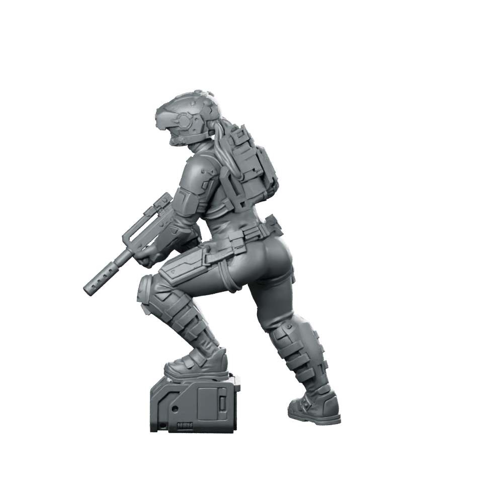 Unit Greyfall 1V2 Tactical Miniature Operative - Unit9 - We Print Miniatures