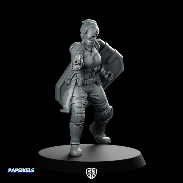 Upholder Jezy Scifi Miniature Enforcer Hero Shield Pistol