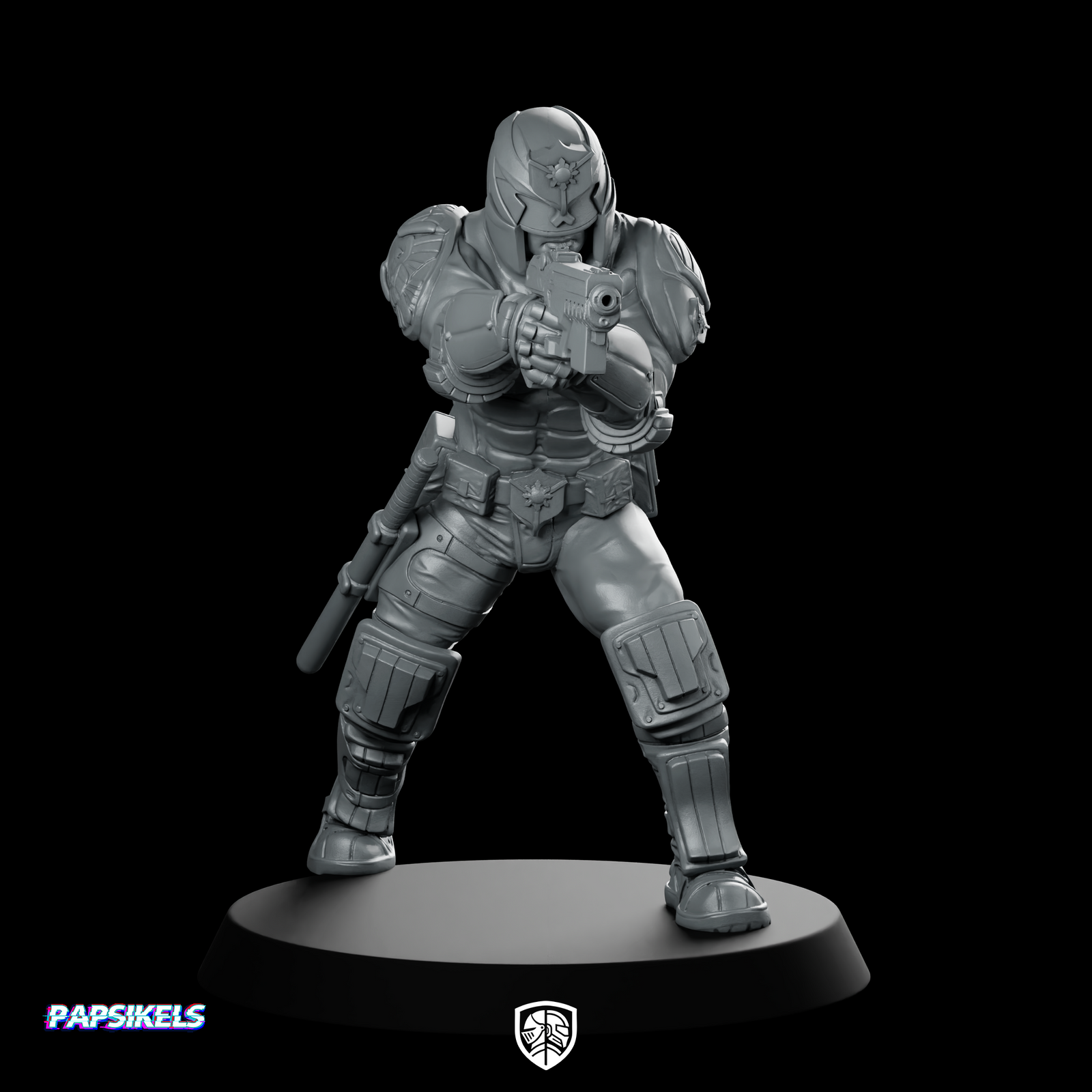 Upholder Ven Pistol Miniature Cyberpunk Enforcer Sci-Fi