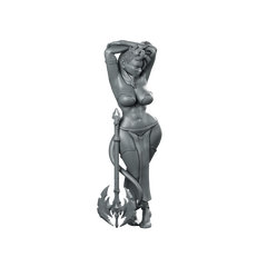 Vaelith Axe Miniature Demoness Warrior Pose Miniature 360 Spin 01