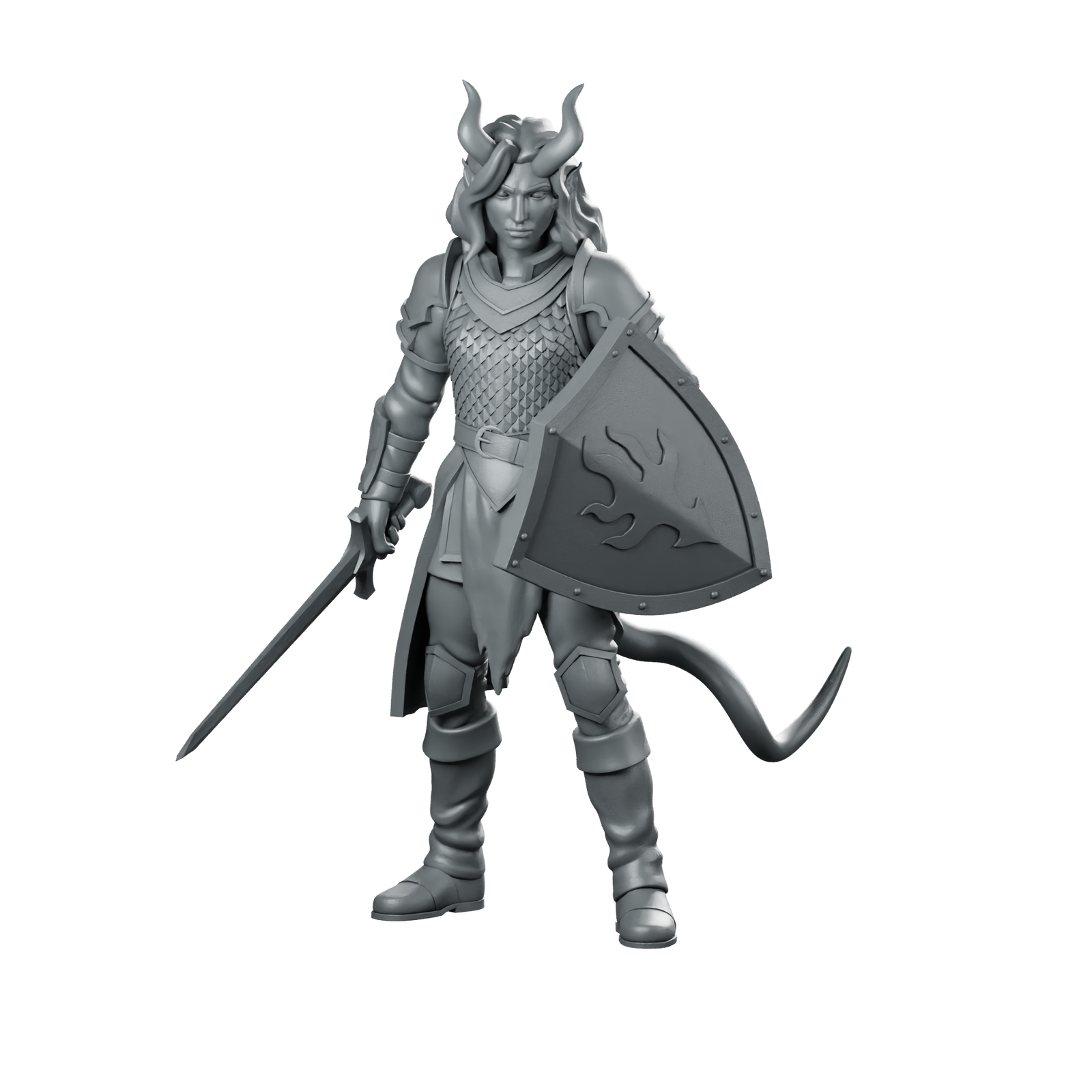 Vaerra Duskflame The Emberbound Oath Miniature 360 Spin 01
