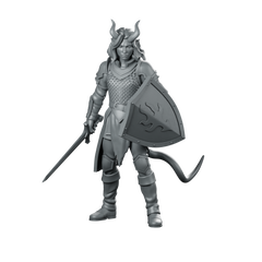 Vaerra Duskflame The Emberbound Oath Miniature 360 Spin 01