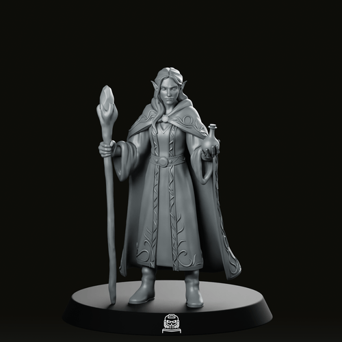 Vaessa Lirael Elf Miniature - We Print Miniatures - We Print Miniatures