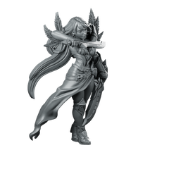 Assassin Valeen Blade Dancer Miniature Dual Sword Rogue Miniature 360 Spin 02