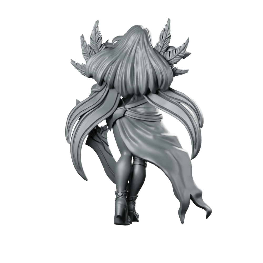 Assassin Valeen Blade Dancer Miniature Dual Sword Rogue Miniature 360 Spin 05