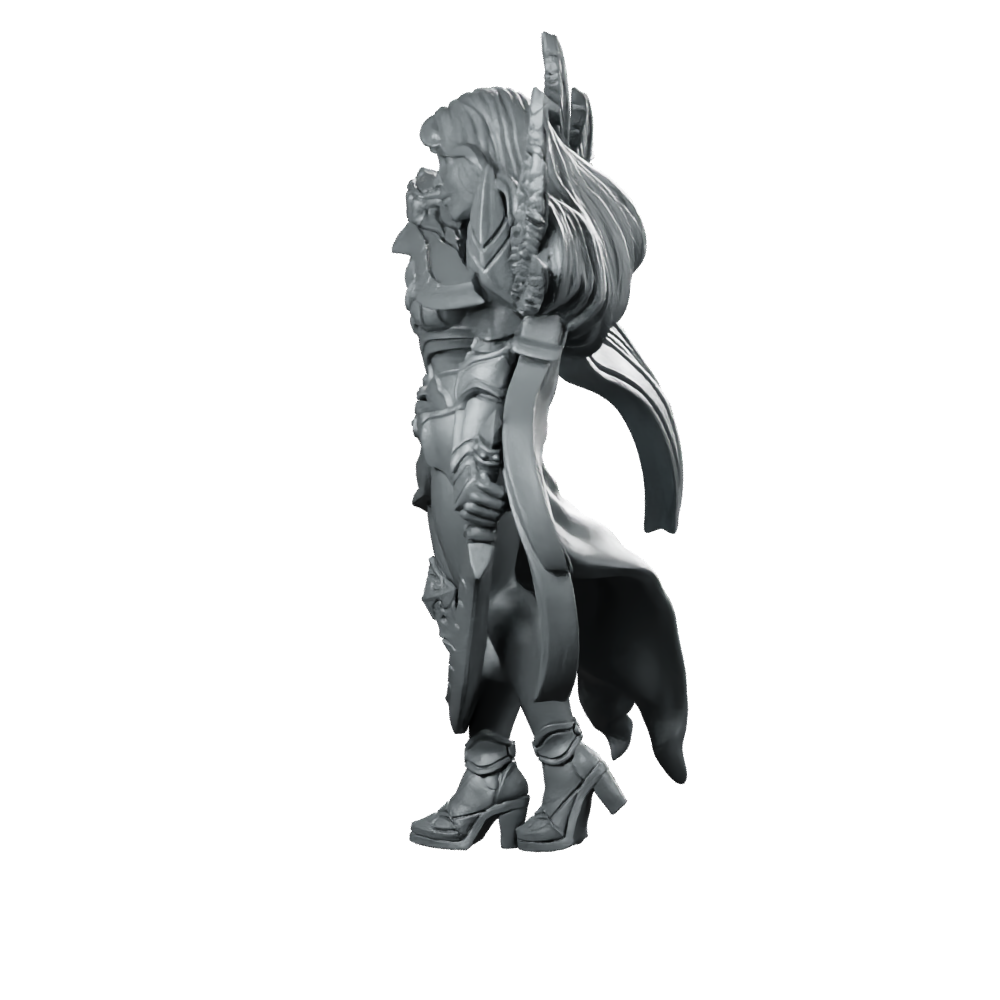 Assassin Valeen Blade Dancer Miniature Dual Sword Rogue Miniature 360 Spin 07