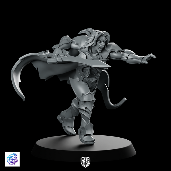 Vampire Alaric Finishing Strike Miniature Armored Swordfighter