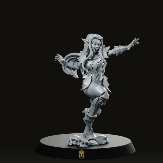 Vampire Asra Graping Flesh Miniature - CastNPlay - We Print Miniatures