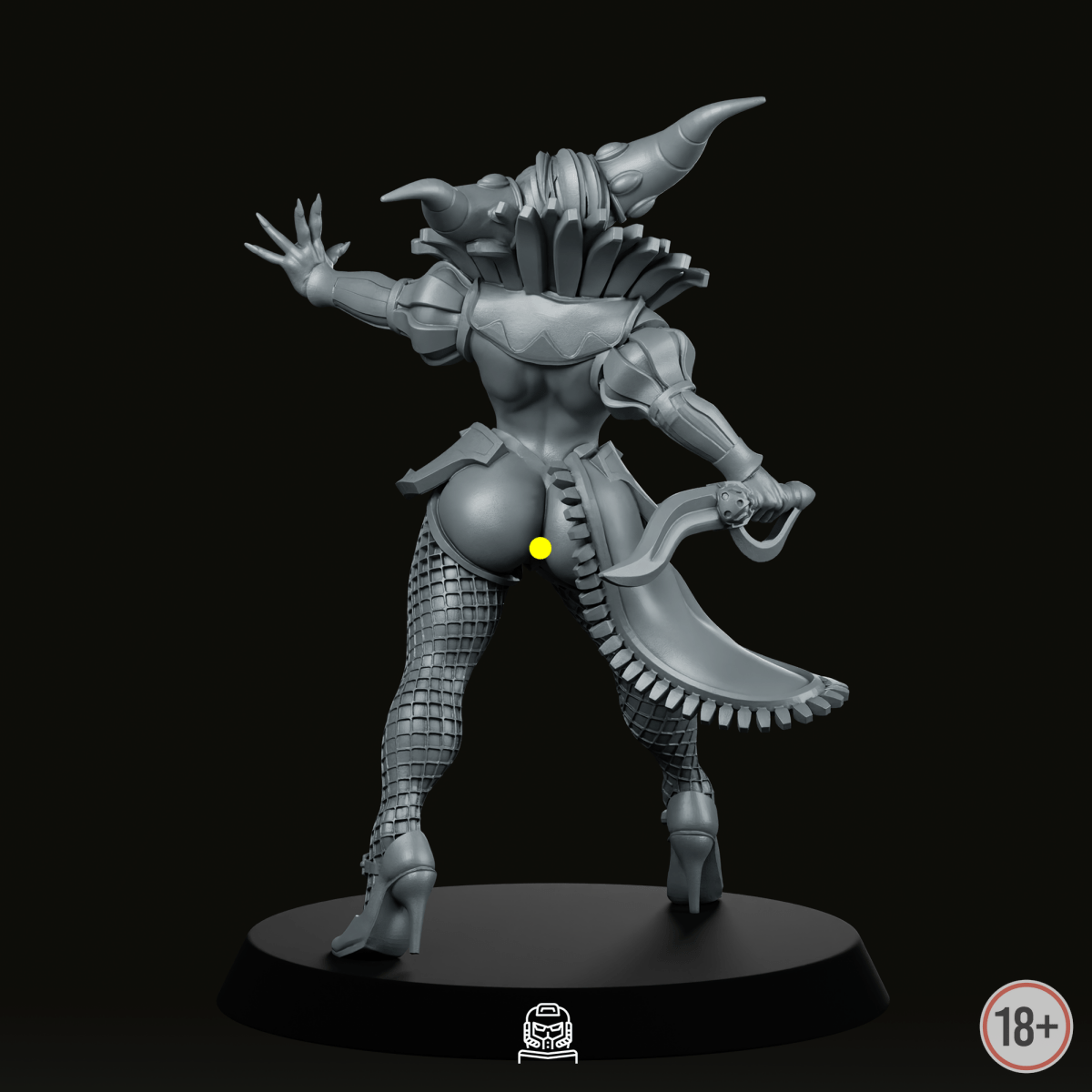 Vampire Mage Nsfw Fix Miniature - Across The Realms - We Print Miniatures