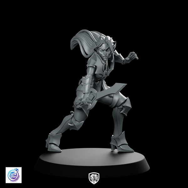 Vampire Onyx BloodCursed Miniature Cursed Swordfighter RPG