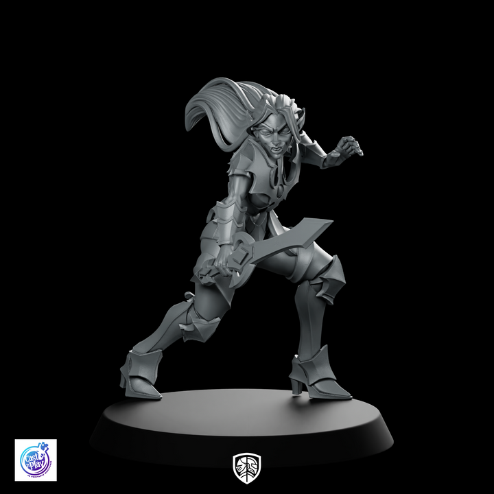 Vampire Onyx BloodCursed Miniature Cursed Swordfighter RPG