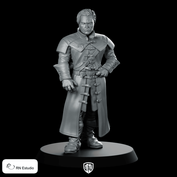 Vampire Vladreth Human Miniature Stern Noble Leader - RN Estudio - We Print Miniatures