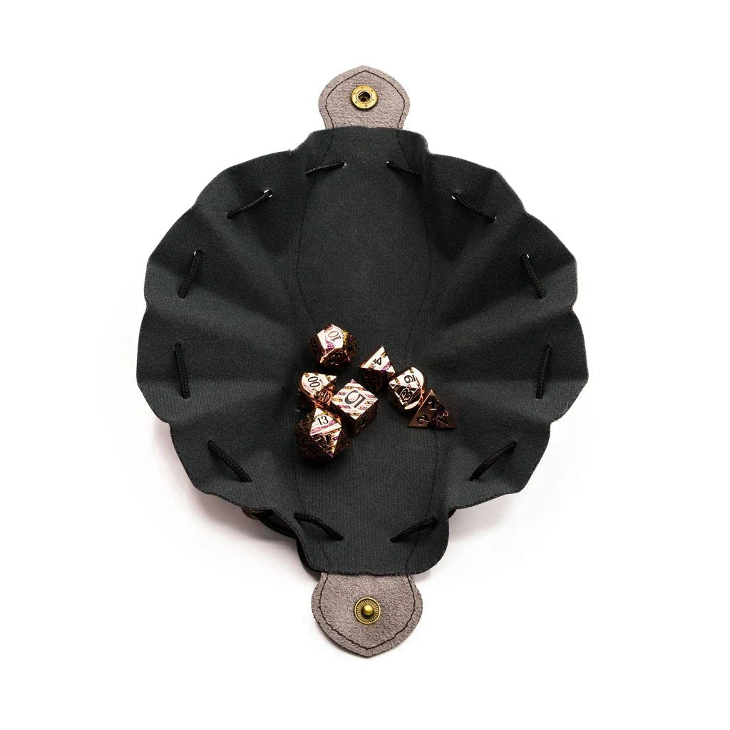 Vegan Leather Dice Bag and Tray - Tabletop Dominion - We Print Miniatures