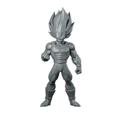 Vegeta DBZ Miniature Saiyan Warrior Sci - Fi Tabletop - RN Estudio - We Print Miniatures