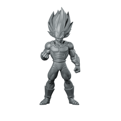 Vegeta DBZ Miniature Saiyan Warrior Sci - Fi Tabletop - RN Estudio - We Print Miniatures