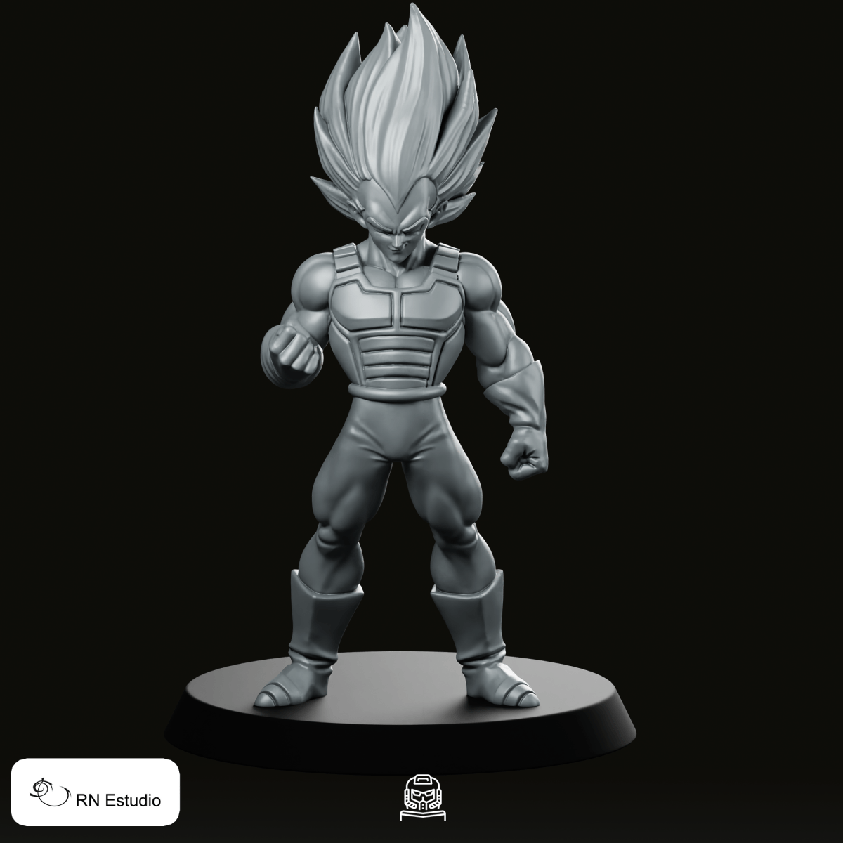 Vegeta DBZ Miniature - RN Estudio - We Print Miniatures