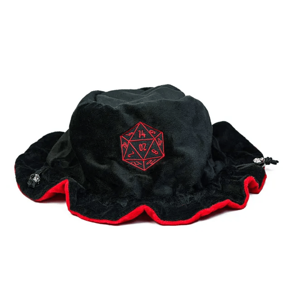 Velvet Vault | Super - Soft Large Dice Bag | Black - Tabletop Dominion - We Print Miniatures