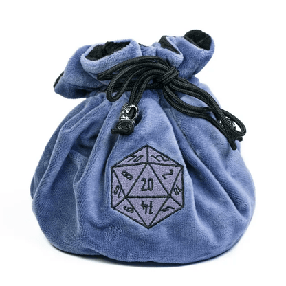 Velvet Vault | Super - Soft Large Dice Bag | Blue - Tabletop Dominion - We Print Miniatures