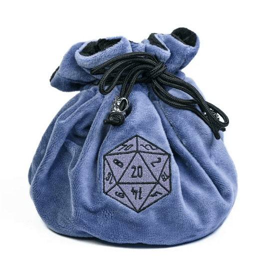 Velvet Vault | Super - Soft Large Dice Bag | Blue - Tabletop Dominion - We Print Miniatures