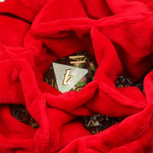 Velvet Vault | Super - Soft Large Dice Bag | Brown - Tabletop Dominion - We Print Miniatures
