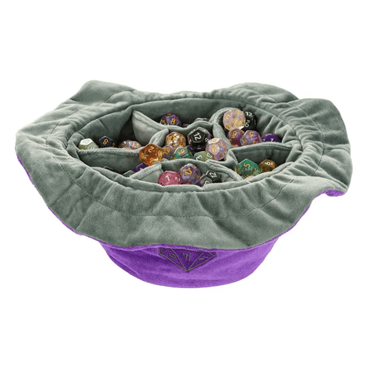 Velvet Vault | Super - Soft Large Dice Bag | Purple - Tabletop Dominion - We Print Miniatures