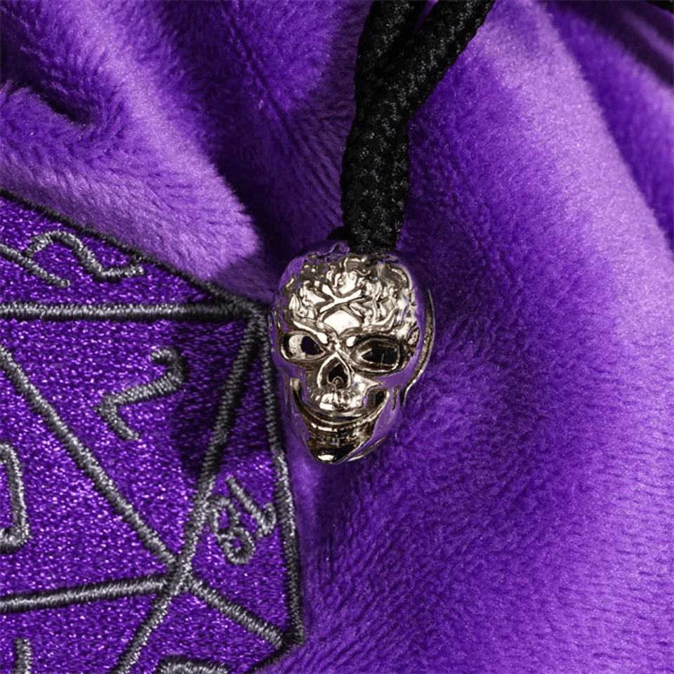 Velvet Vault | Super - Soft Large Dice Bag | Purple - Tabletop Dominion - We Print Miniatures