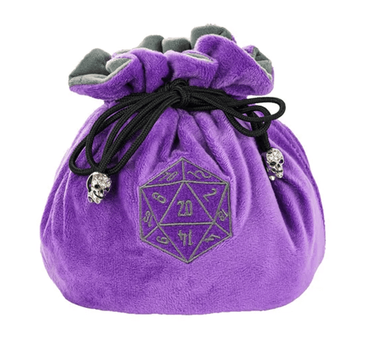 Velvet Vault | Super - Soft Large Dice Bag | Purple - Tabletop Dominion - We Print Miniatures