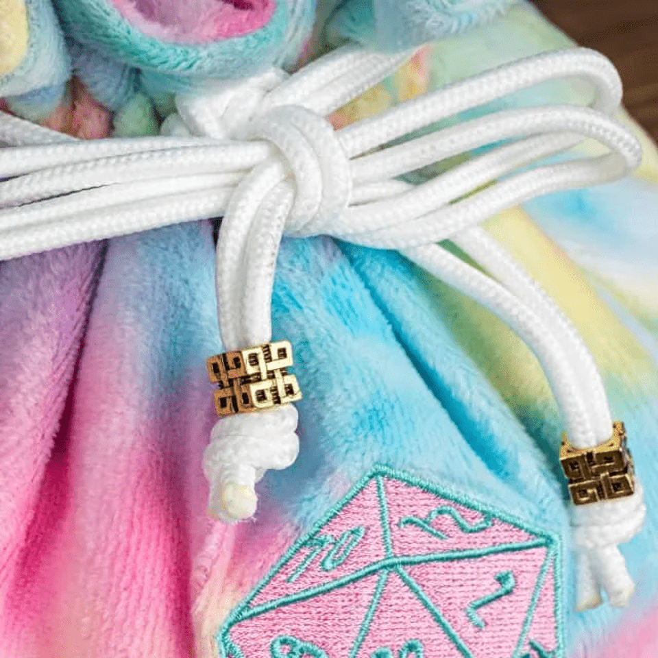Velvet Vault | Super - Soft Large Dice Bag | Rainbow - Tabletop Dominion - We Print Miniatures
