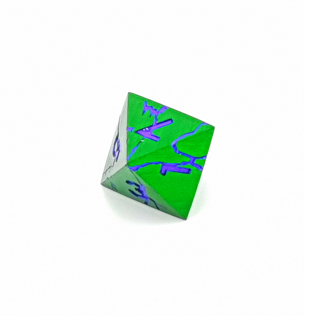 Venom Vein | Solid Metal Dice | 7 Piece Set - Tabletop Dominion - We Print Miniatures
