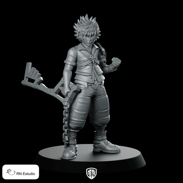 Ventus Kingdom Hearts Miniature Keyblade Hero JRPG Anime - RN Estudio - We Print Miniatures