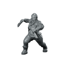 Vera “Noise Widow” Kross V1 Product Render - UNIT9 - We Print Miniatures