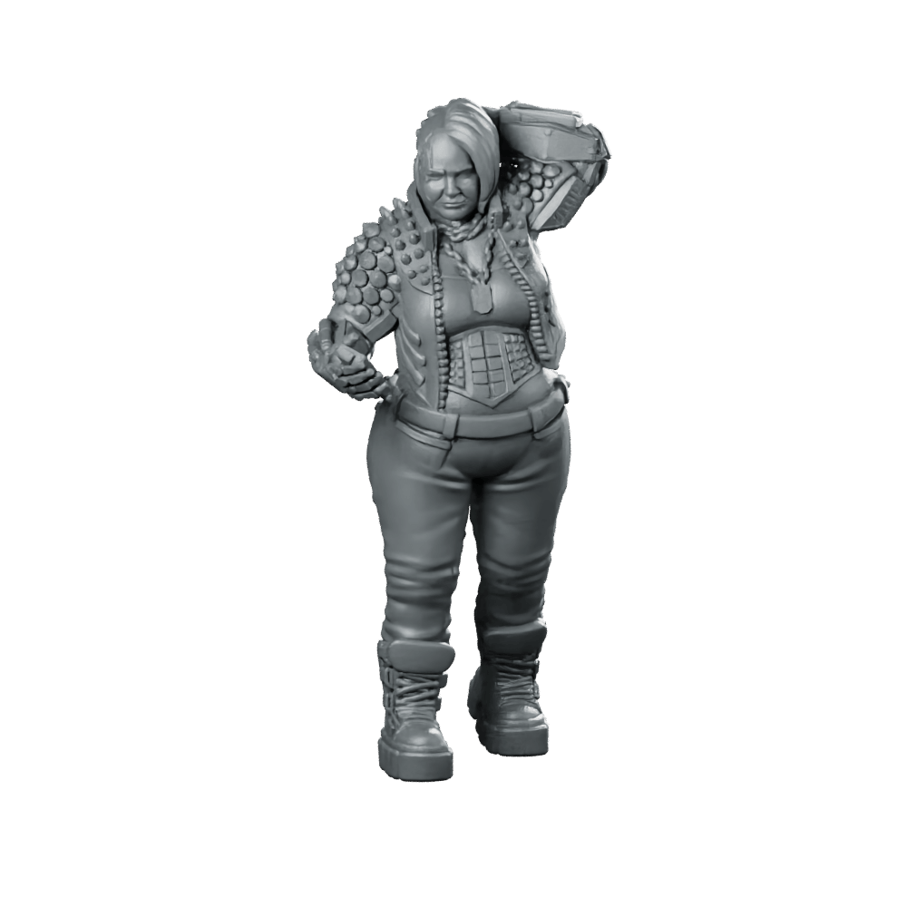 Vera “Noise Widow” Kross V2 Product Render - UNIT9 - We Print Miniatures