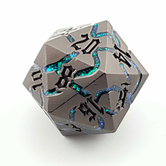Verdant Ruin | Solid Metal Dice | 7 Piece Set - Tabletop Dominion - We Print Miniatures