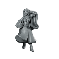 Victoria Flirting Miniature Glamorous Townsfolk Tavern NPC Miniature 360 Spin 01