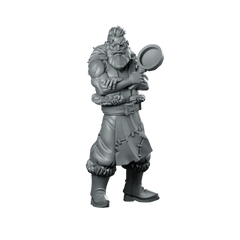 Viking InnKeeper Miniature Grumpy Tavern NPC Frying - Pan - CastNPlay - We Print Miniatures