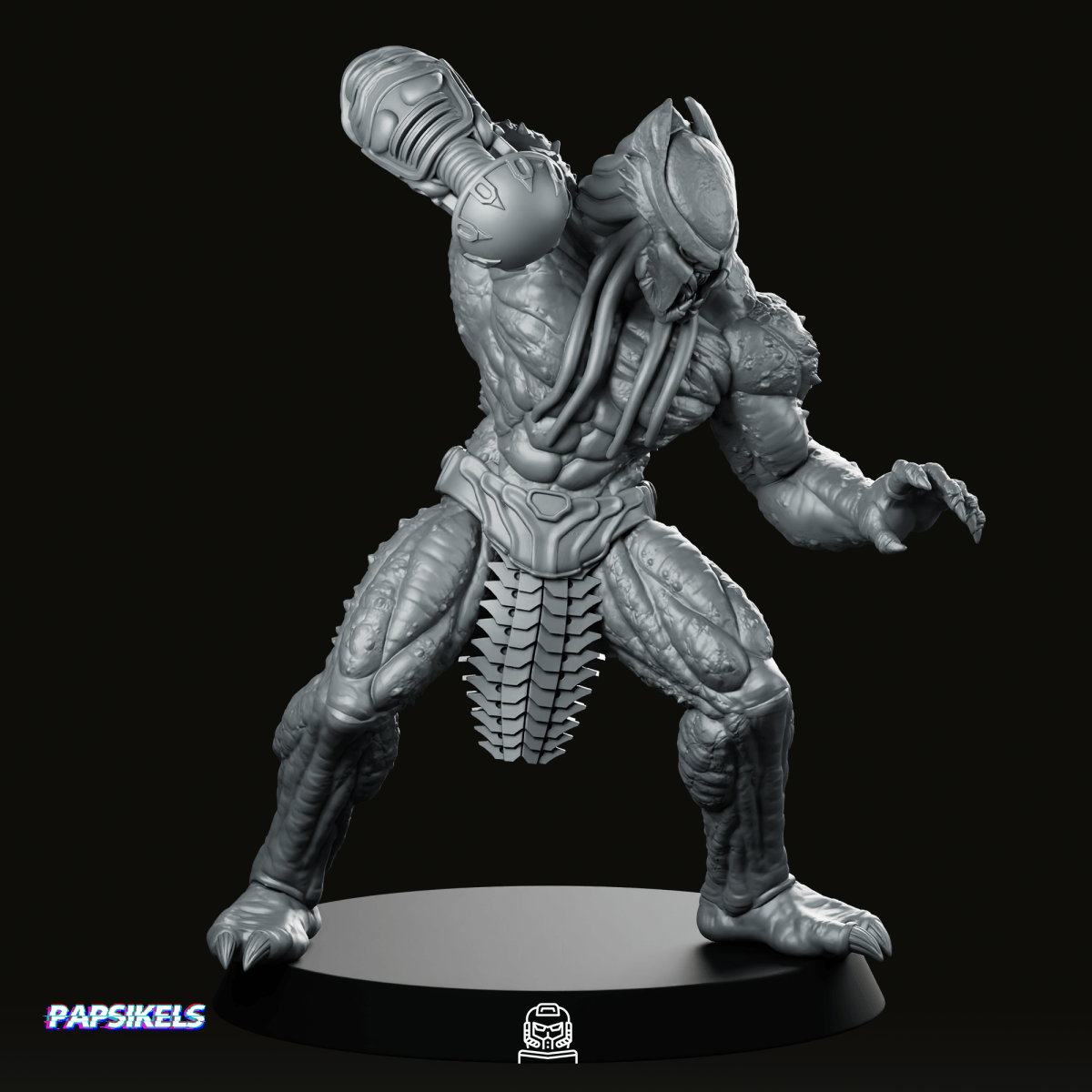 Viking Killer Skull Hunter 1 Miniature - Papsikels Miniatures - We Print Miniatures