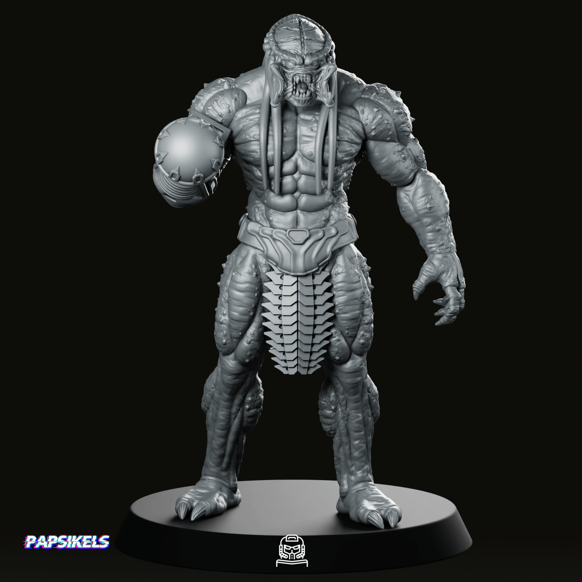 Viking Killer Skull Hunter 3 Miniature - Papsikels Miniatures - We Print Miniatures