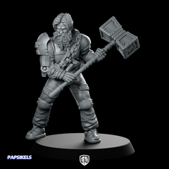 Viking Towr Gang Leader Miniature Cyberpunk Enforcer