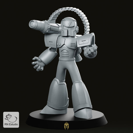 Vile Megaman Miniature - RN Estudio - We Print Miniatures