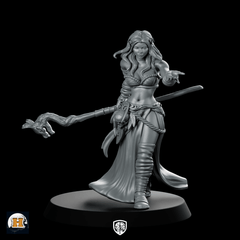 Viosenna Miniature Fantasy Female Staff Adventurer - Haito - We Print Miniatures