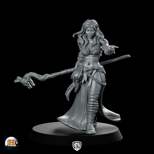 Viosenna Miniature Fantasy Female Staff Adventurer