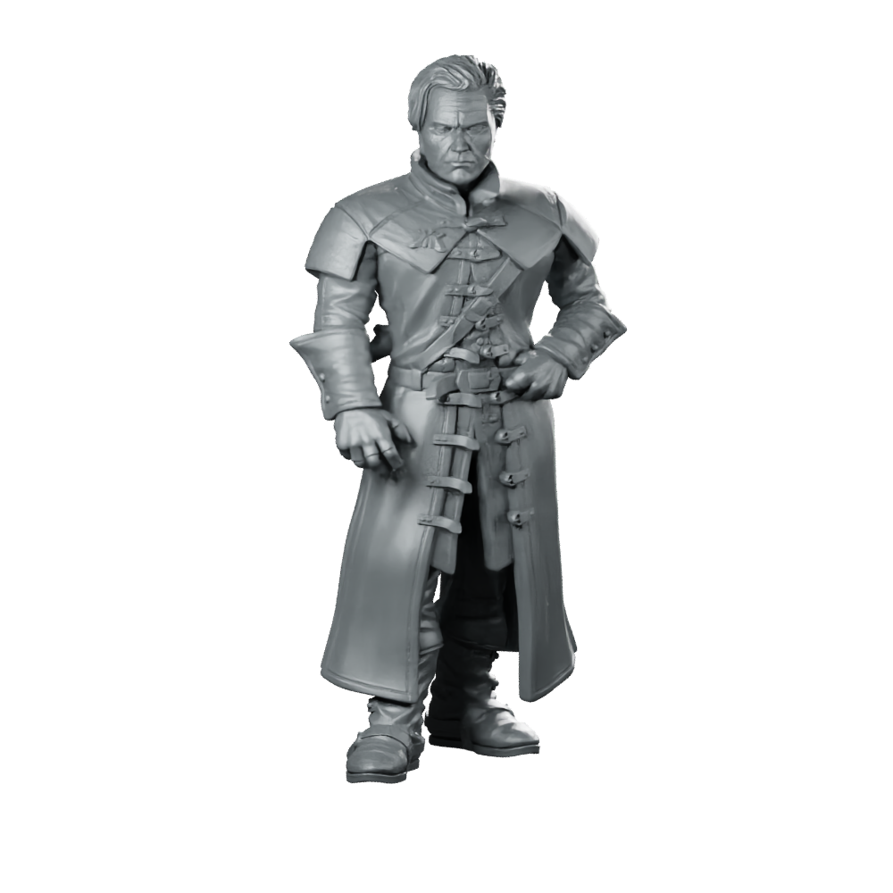 Vampire Vladreth Human Miniature Stern Noble Leader Miniature 360 Spin 01