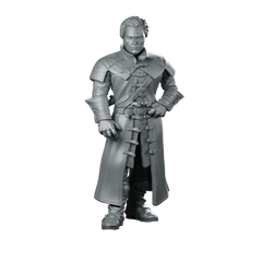 Vampire Vladreth Human Miniature Stern Noble Leader Miniature 360 Spin 01