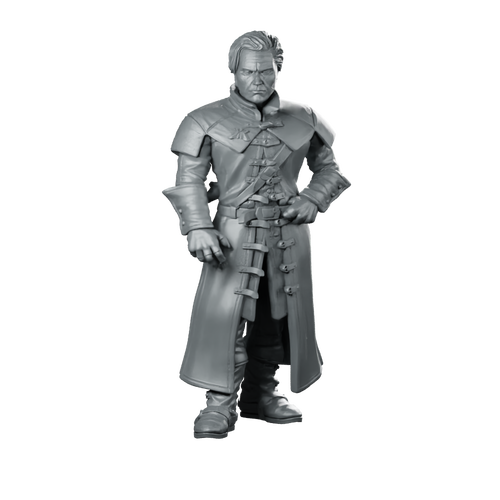 Vampire Vladreth Human Miniature Stern Noble Leader Miniature 360 Spin 01