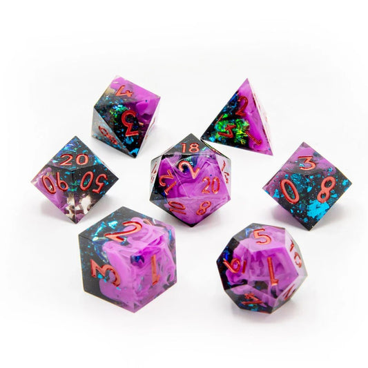 Void Walker | Sharp Edge Dice | 7 Piece Set - Tabletop Dominion - We Print Miniatures