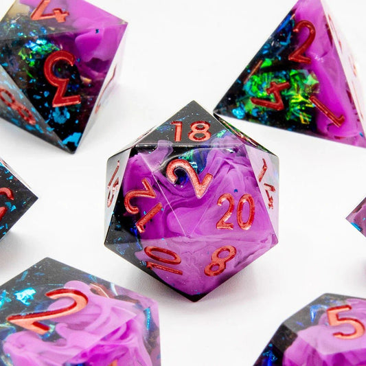Void Walker | Sharp Edge Dice | 7 Piece Set - Tabletop Dominion - We Print Miniatures